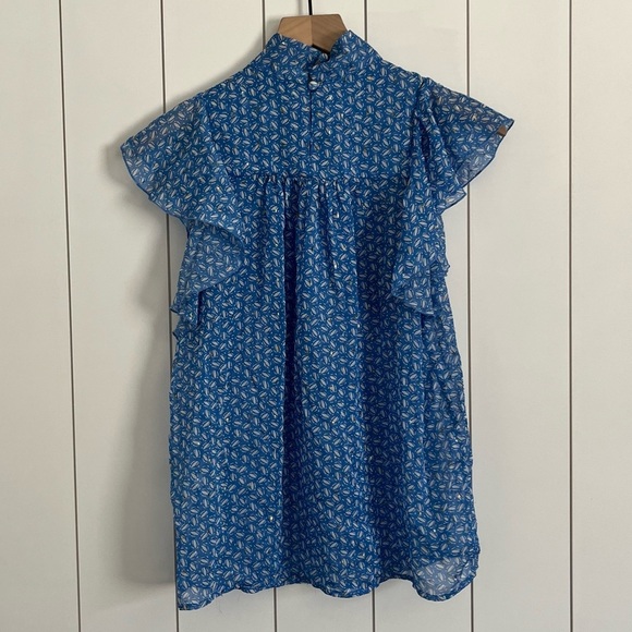 Sabina Musayev High Neck Ruffle Sleeve Top - Picture 3 of 3